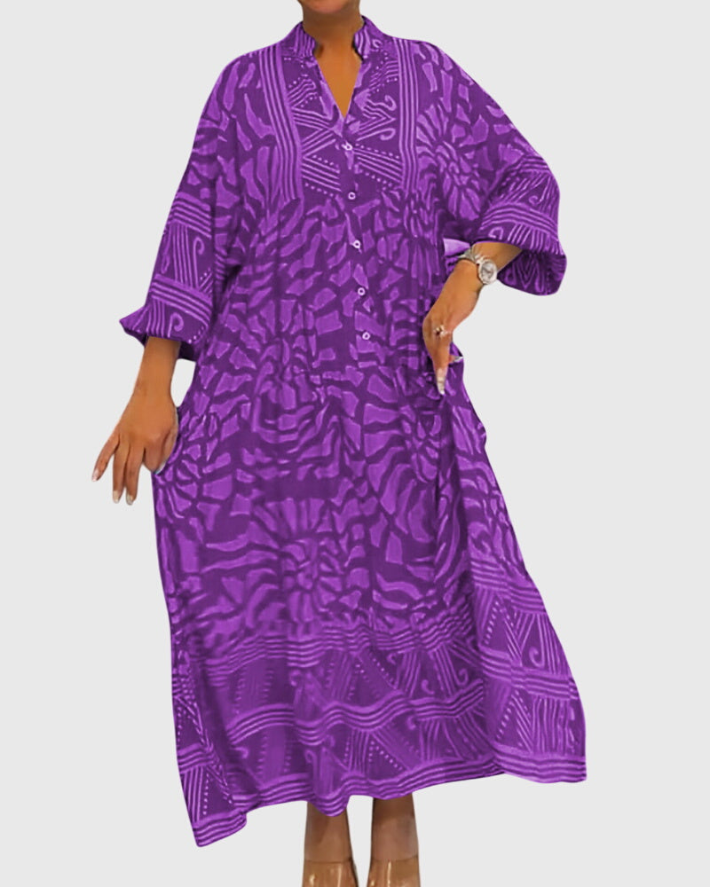 Mckinley™ | Maxi Jurk Met Elegante Print