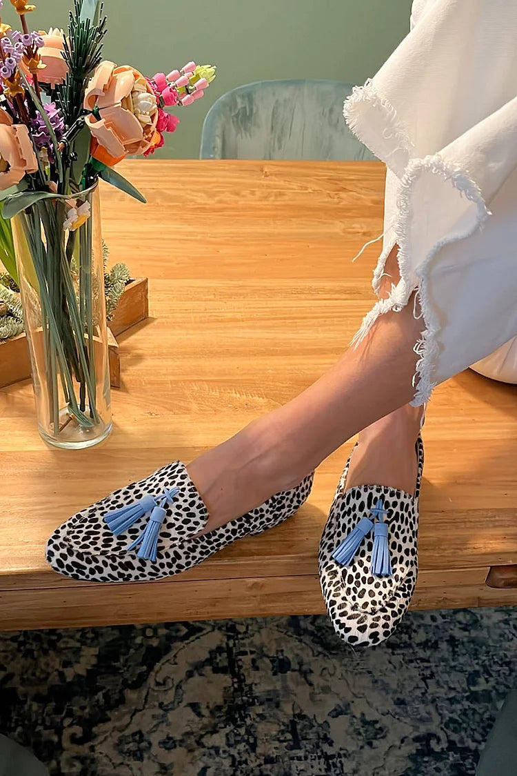 Maristella | Loafers met stippen en franjes