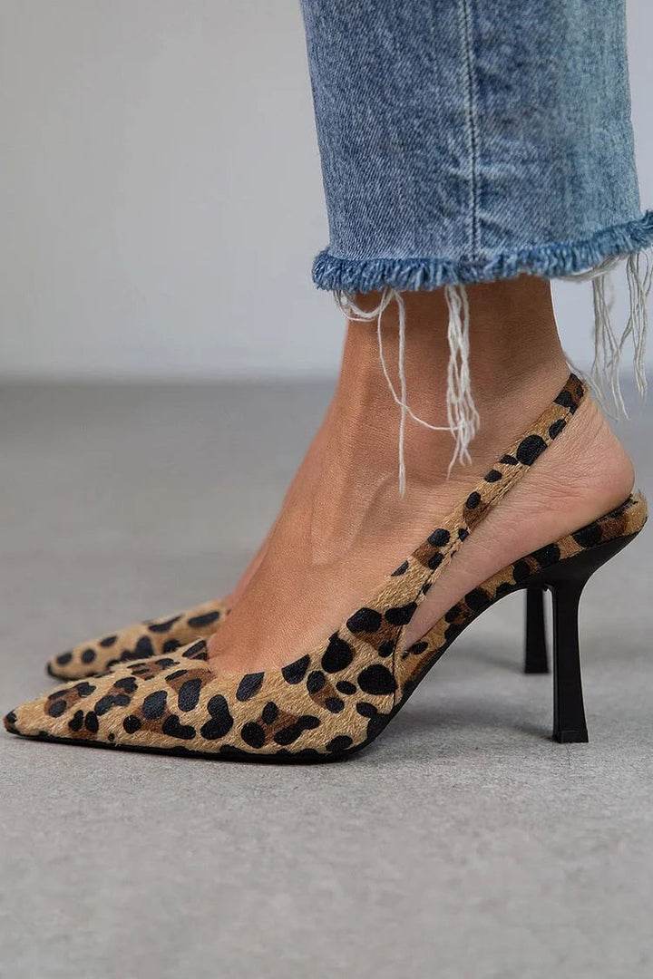 Dulce | D'Orsay hakken met luipaardprint