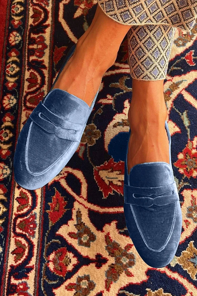 Lorenza | Fluwelen Loafers