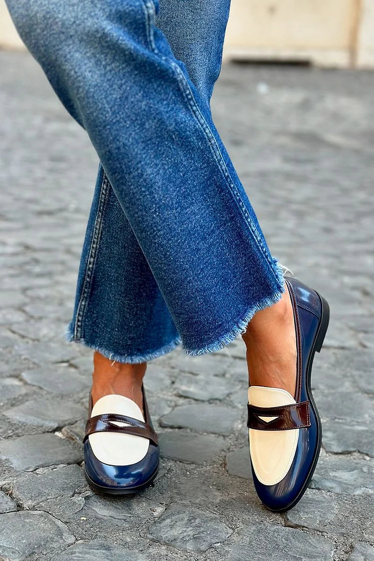 Daniela | Marineblauwe Moccasin