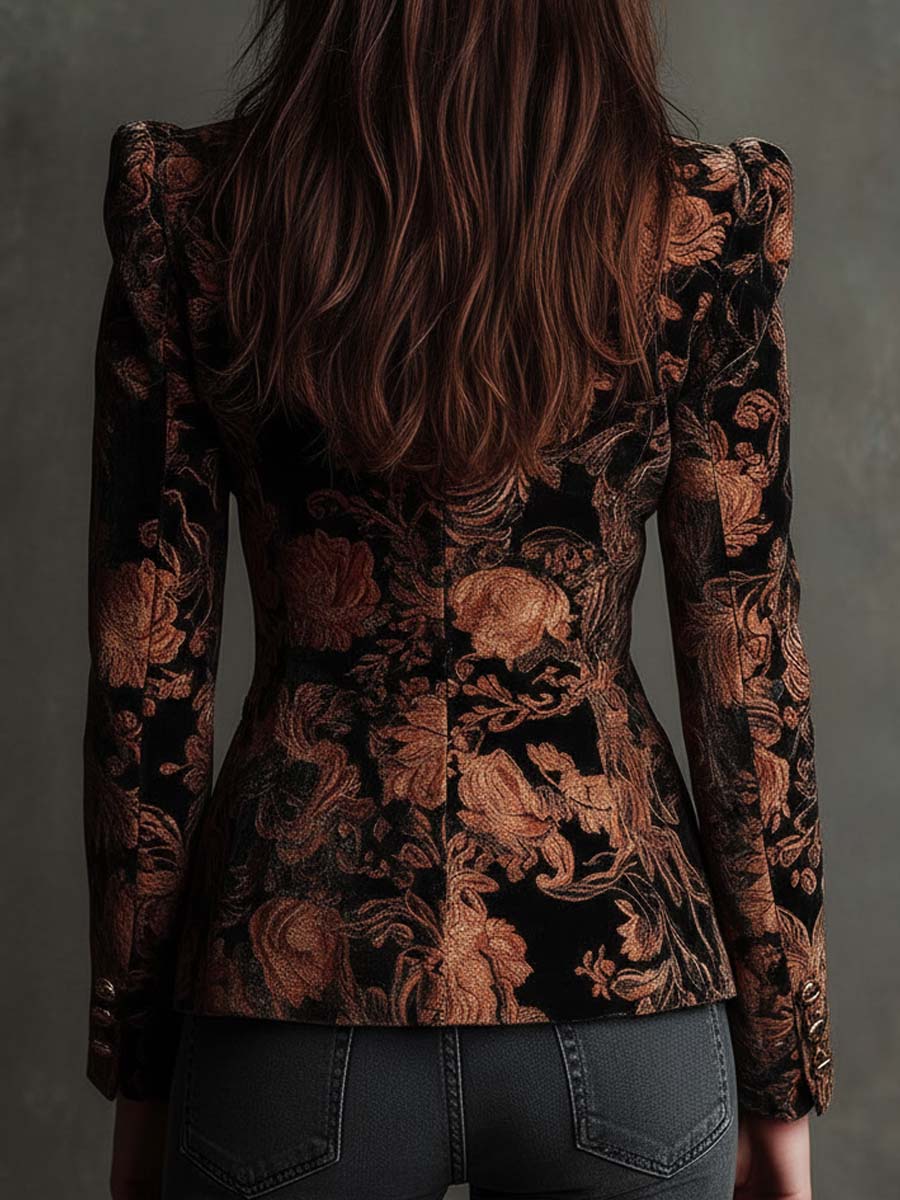 Colette | Barokke bloemenprint Blazer