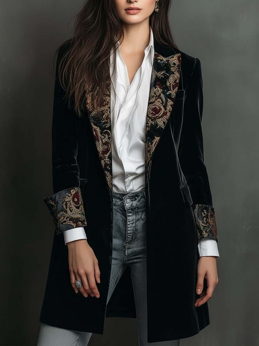 Btissam | Elegante Blazer met brokaat