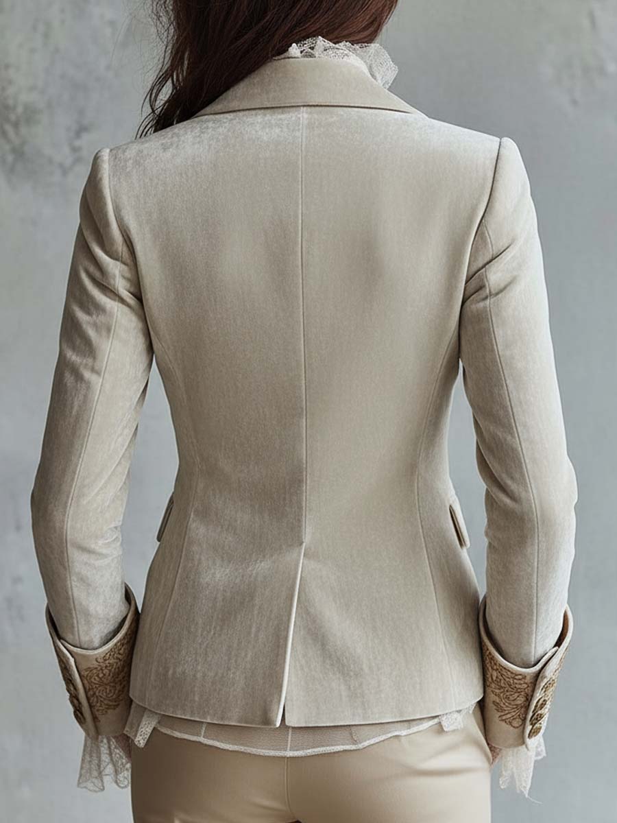 Madina | Elegante Blazer met broderie