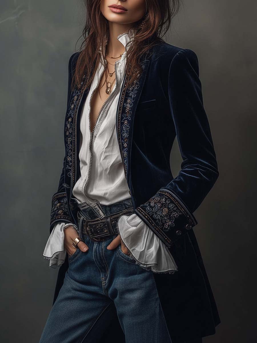 Dayenne | Elegante borduurde blazer