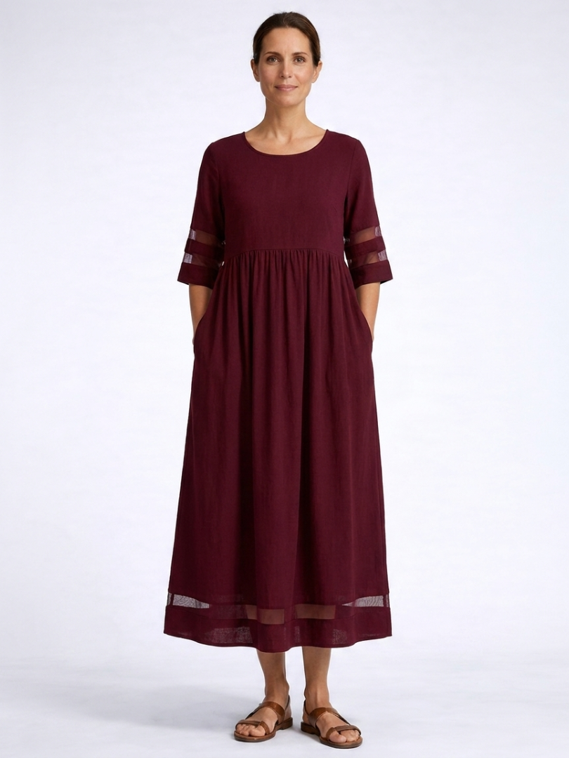 Delymarina | Elegante Midi Jurk