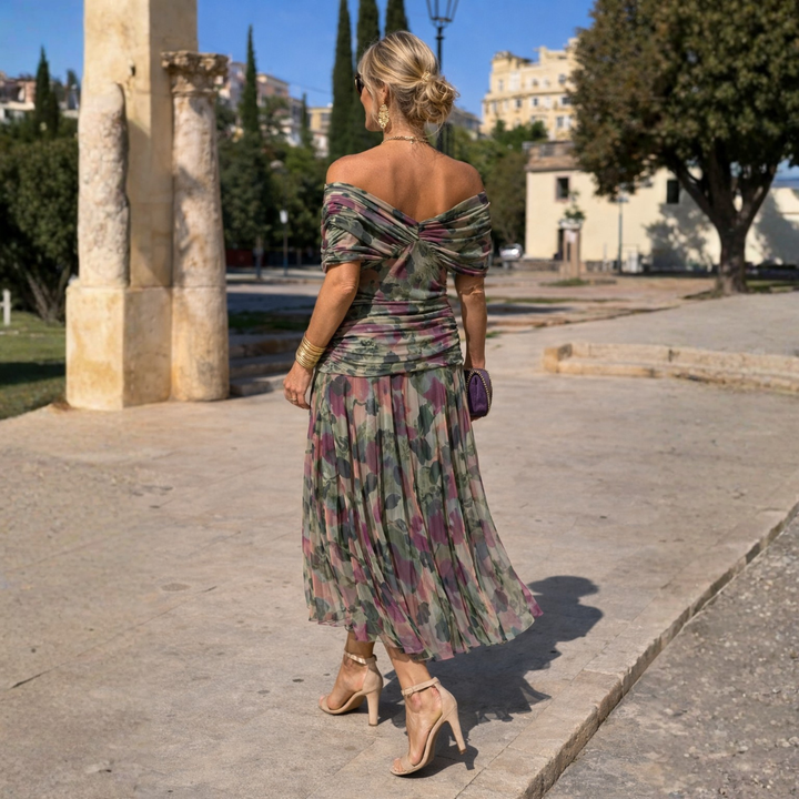 Liz | Off Shoulder Maxi Jurk