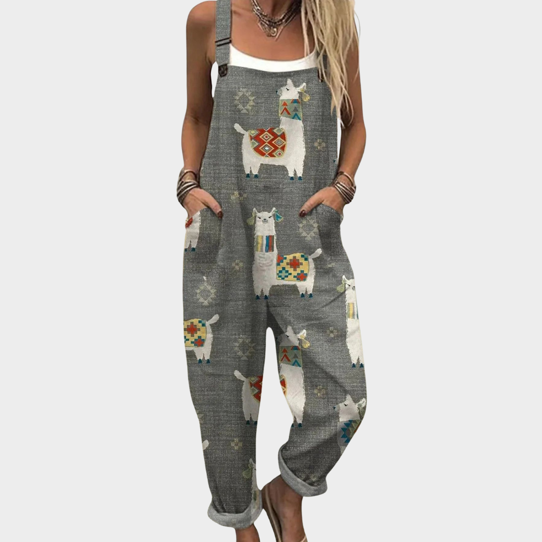 Delvessa™ | Comfortabele geprinte Jumpsuit