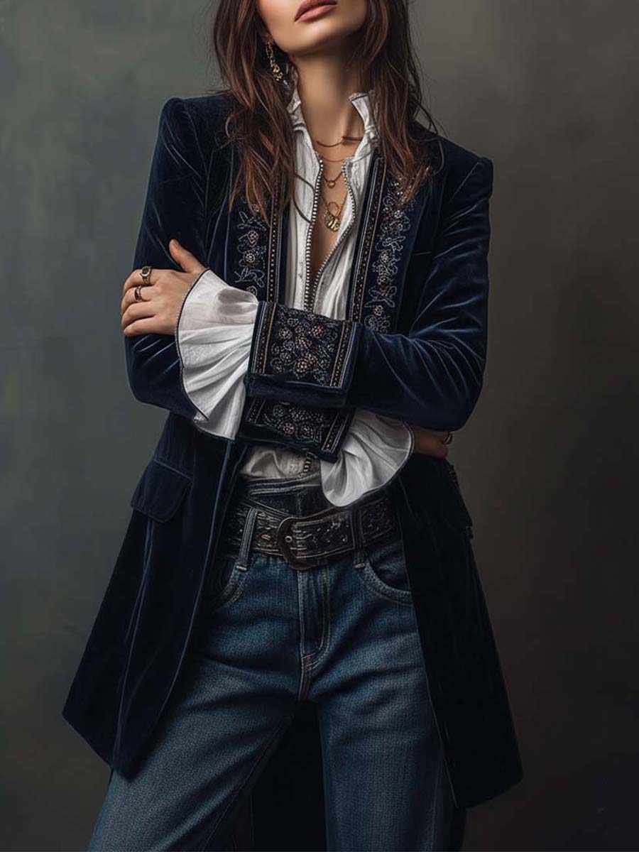 Dayenne | Elegante borduurde blazer