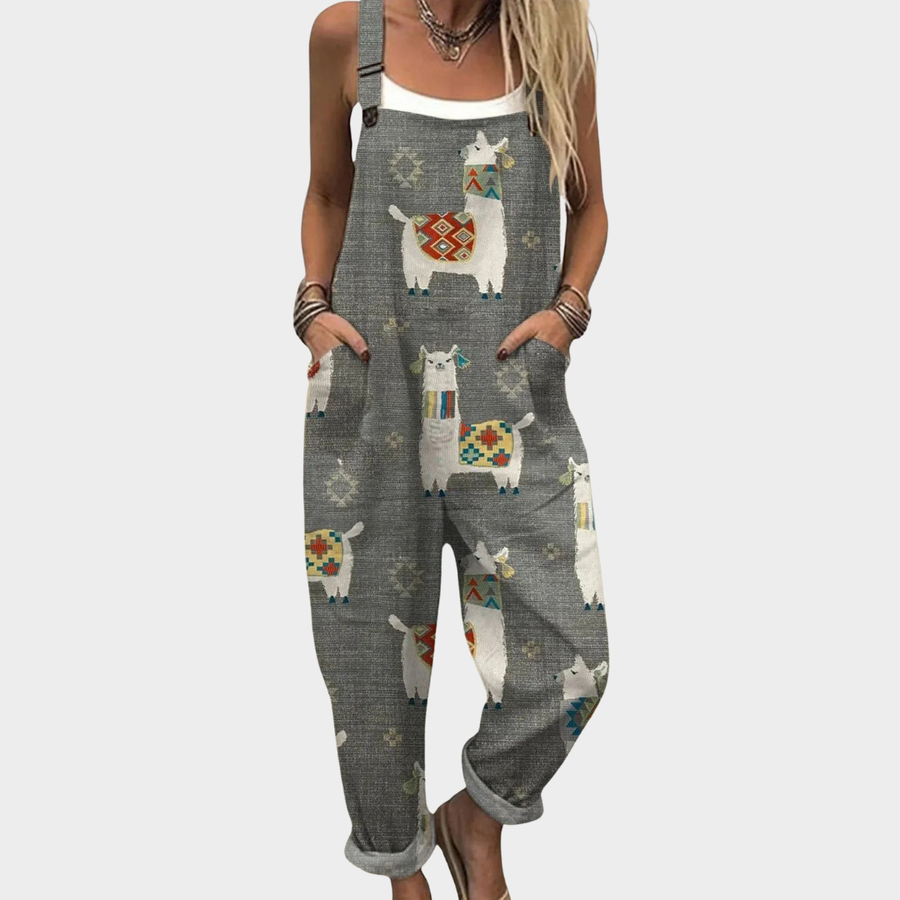 Comfortabele Gedrukte Overalls