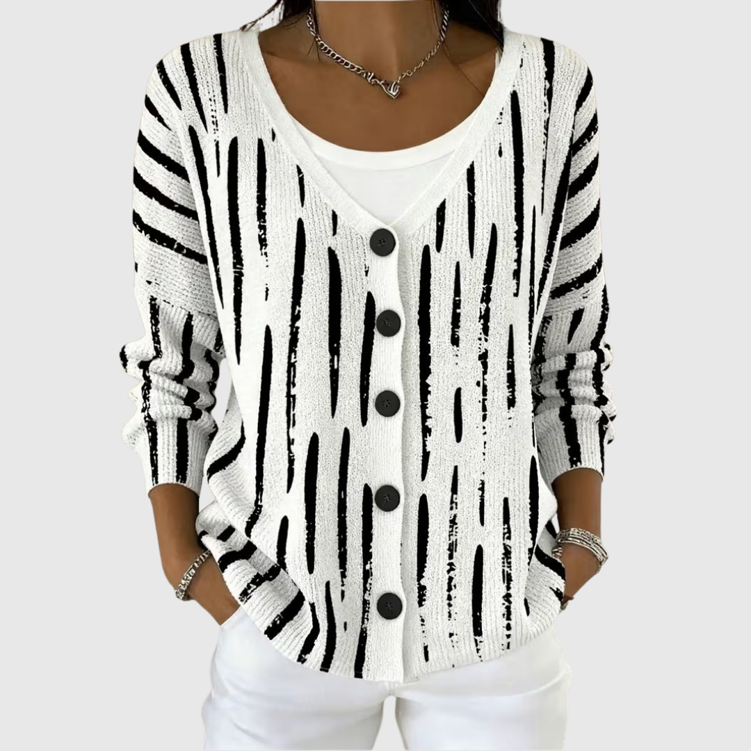 Tessel | Gebreide Hoodies met Knopen