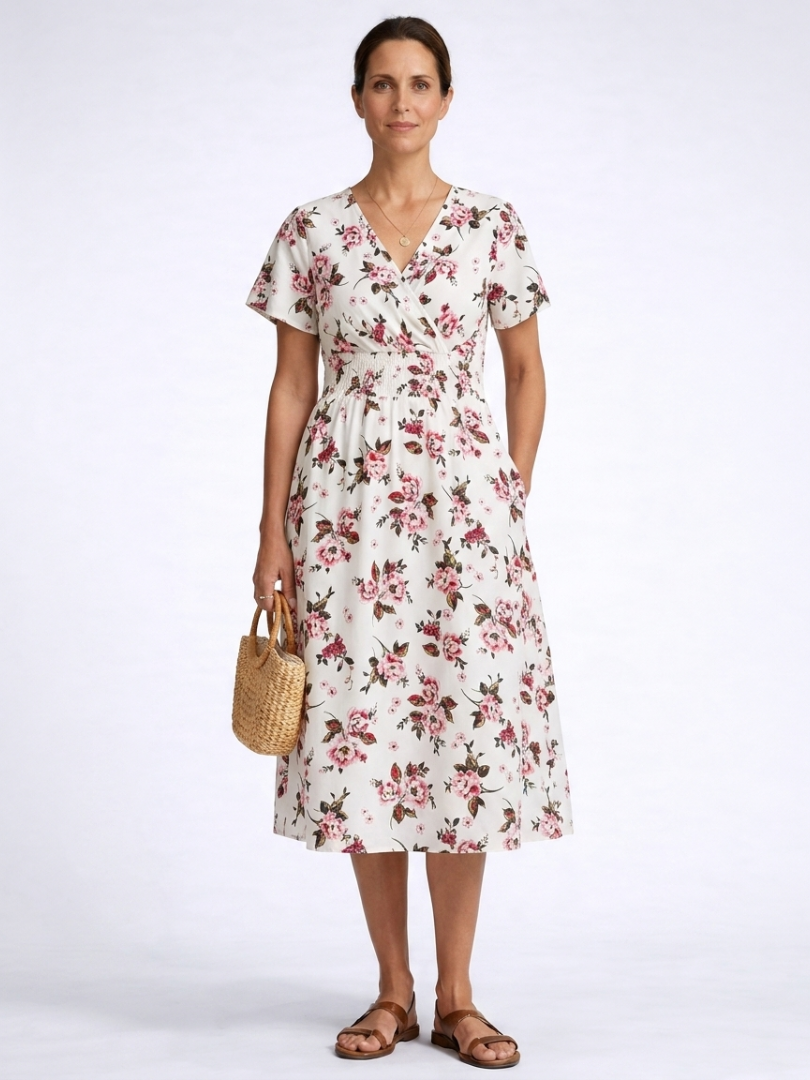 Gretalise | Comfortabele Zomer Midi Jurk