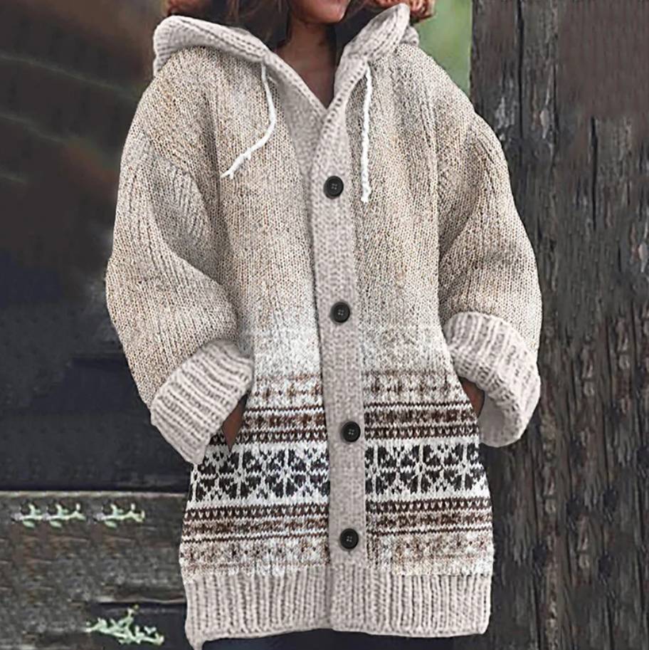 Mayke | Gebreide Cardigan met patroon