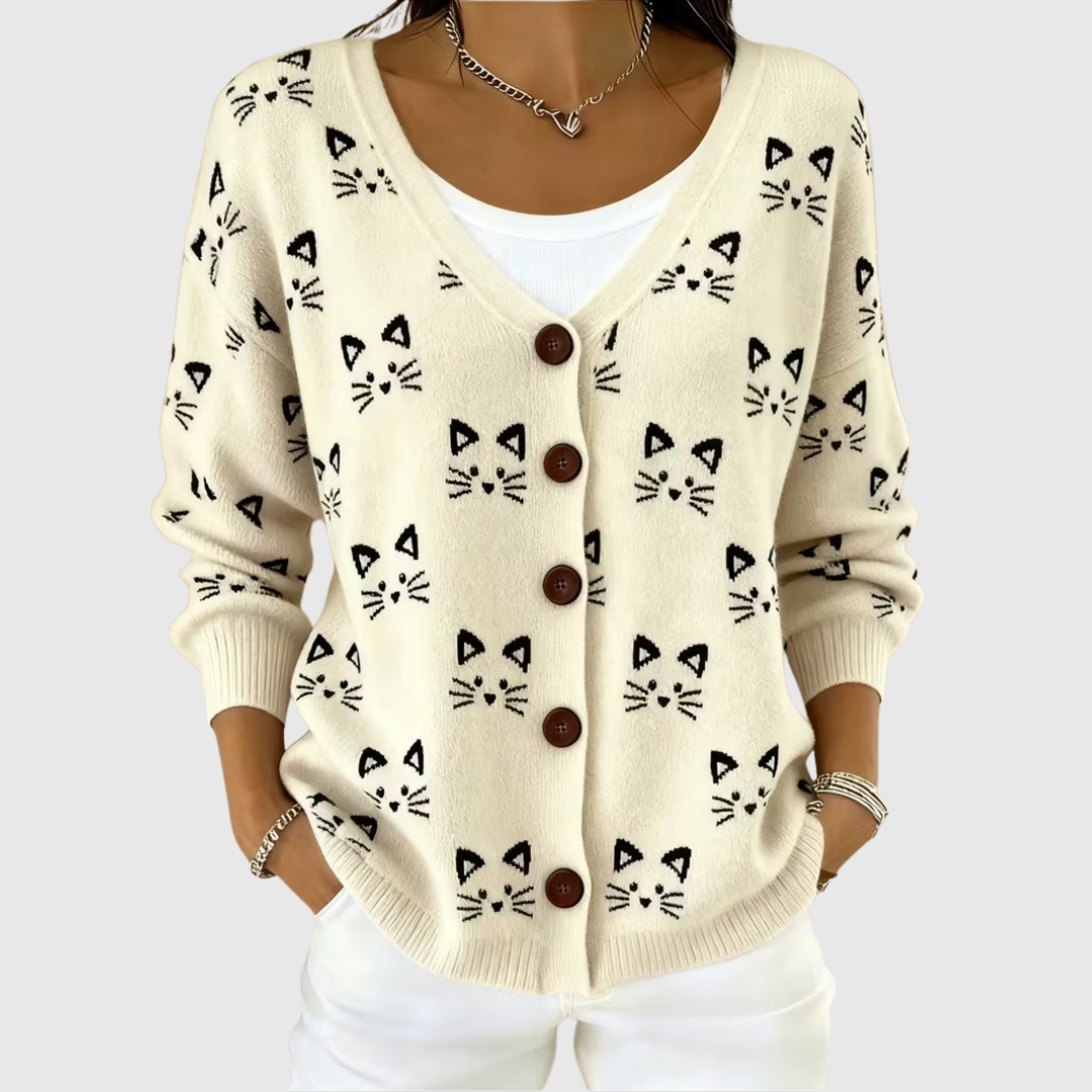 Thekla | Gebreide Hoodies met Katten
