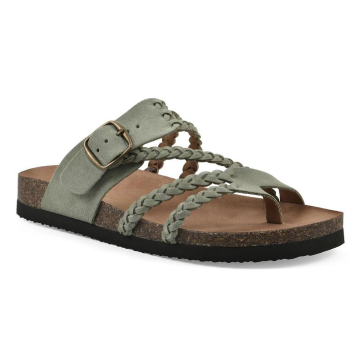 Hayleigh | Vlecht Kork Sandalen