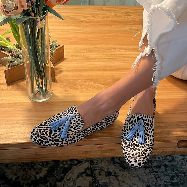 Maristella | Loafers met stippen en franjes