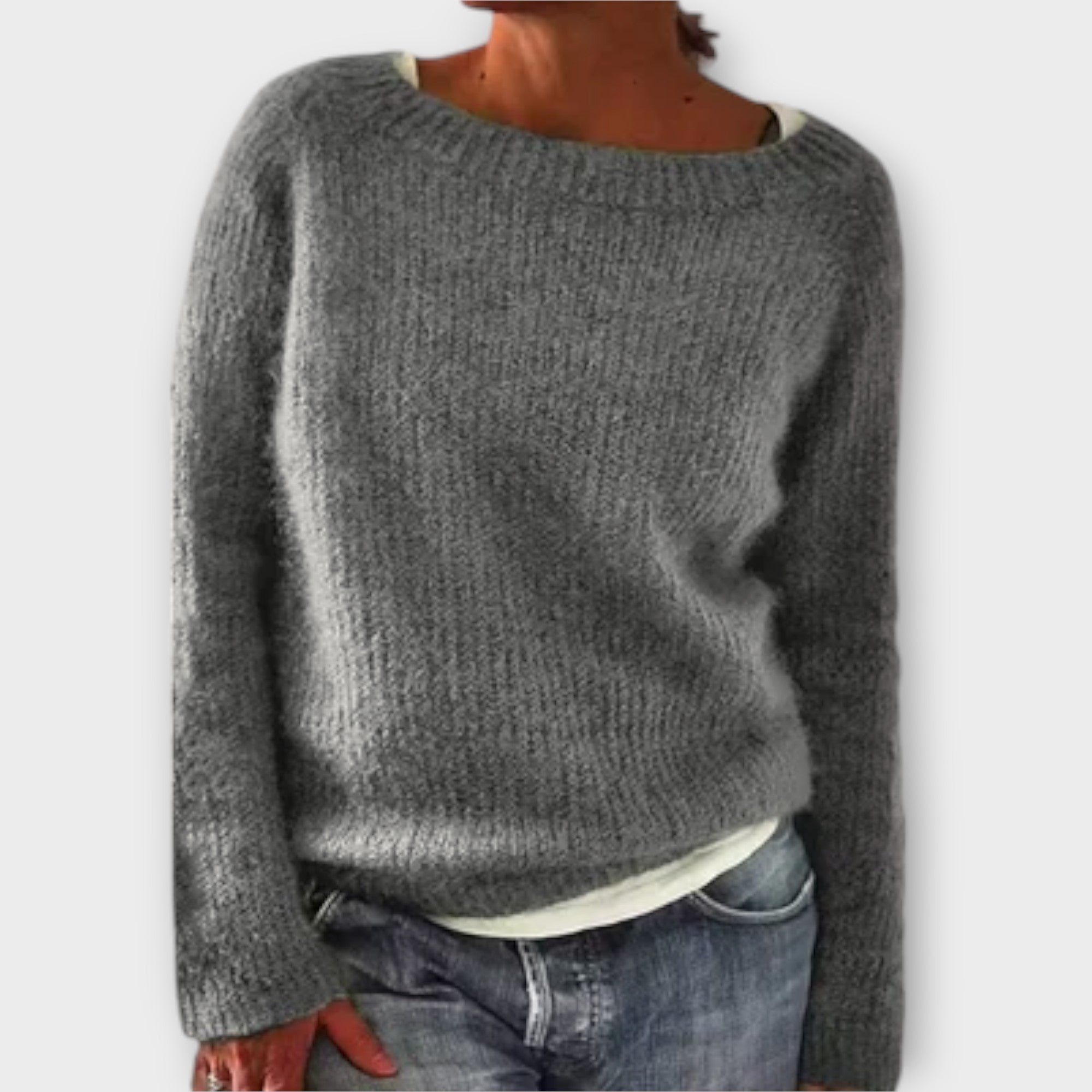 Cindel | Verfijnde ribgebreide trui