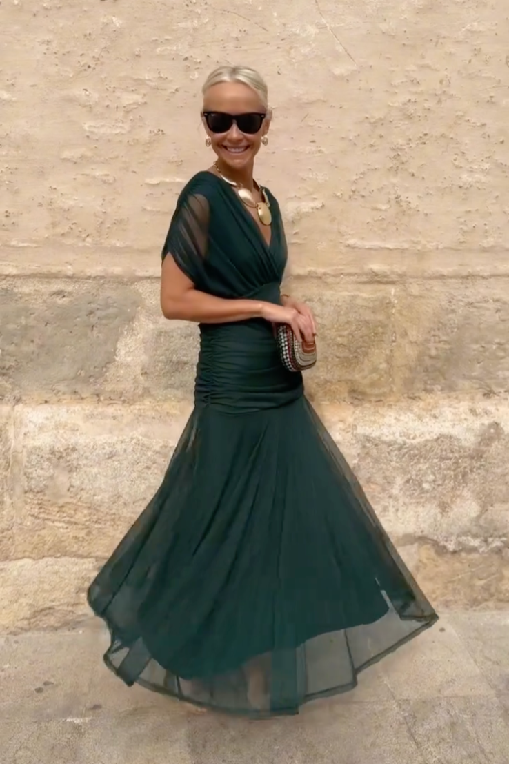 Elegante Zijden Robe Santana - Maison Claire et Sylvie
