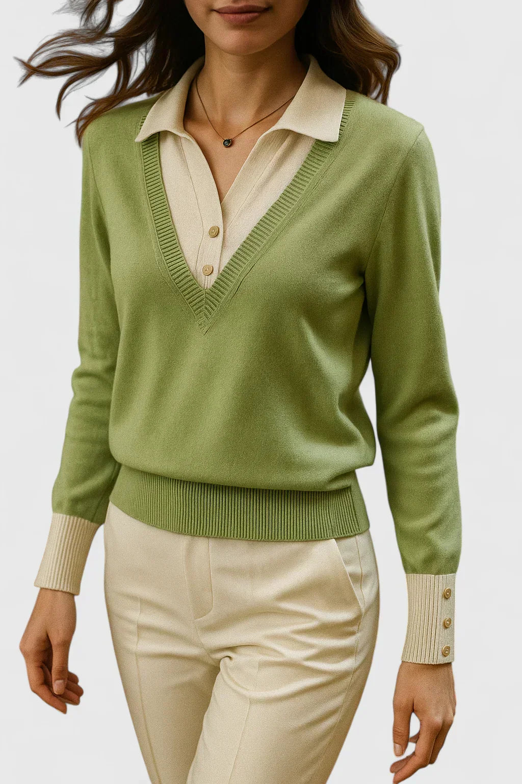 Elizaveta | Elegant poloshirt trui