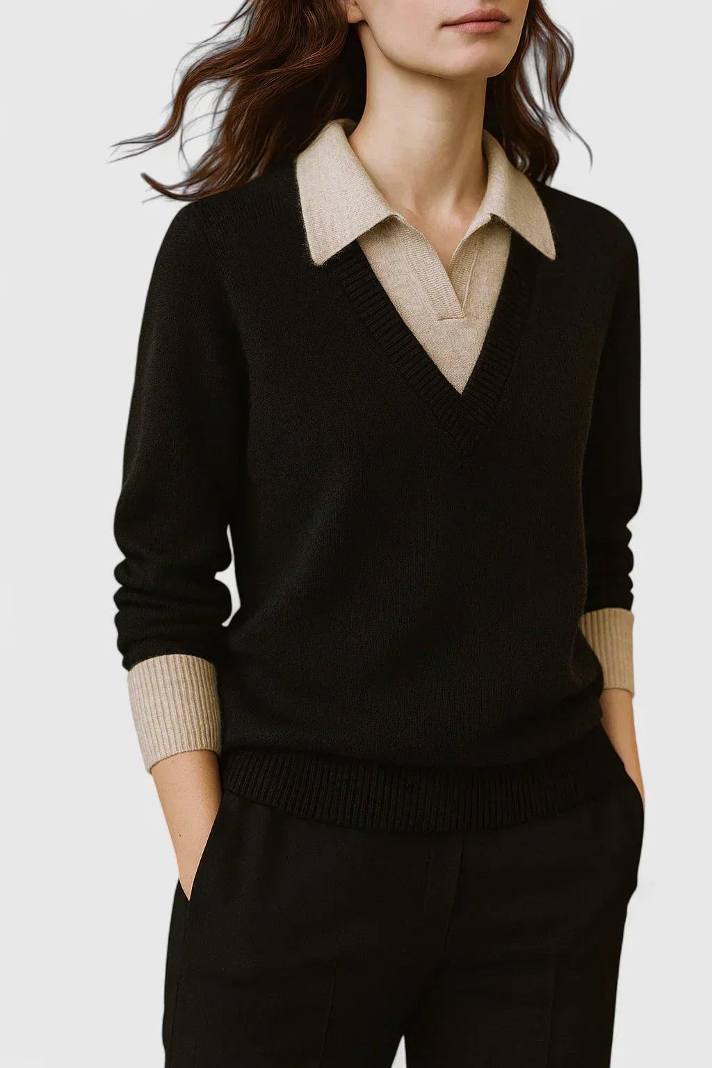 Elizaveta | Elegant poloshirt trui