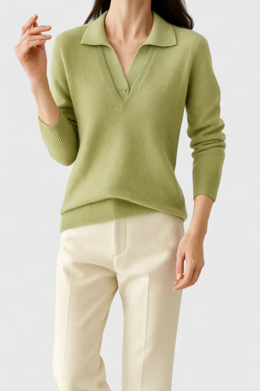 Elizaveta | Elegant poloshirt trui