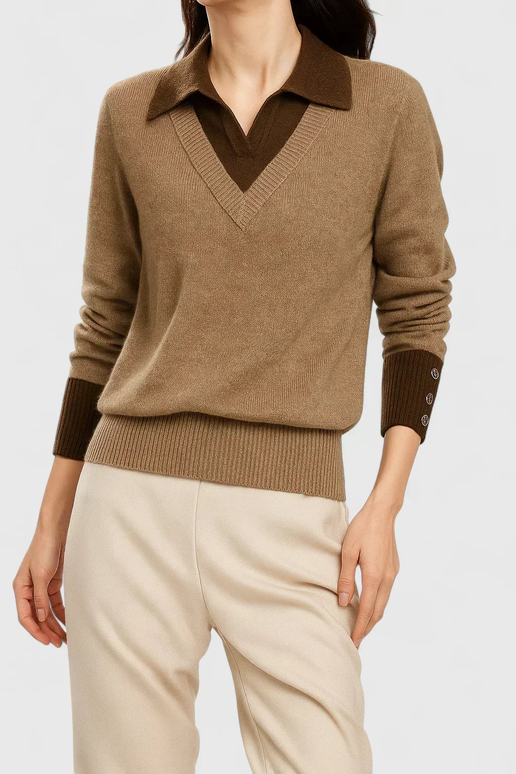 Elizaveta | Elegant poloshirt trui