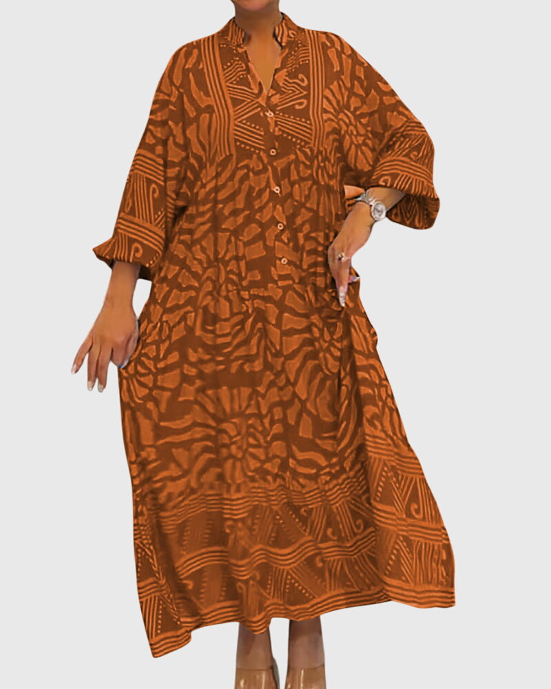 Mckinley™ | Maxi Jurk Met Elegante Print