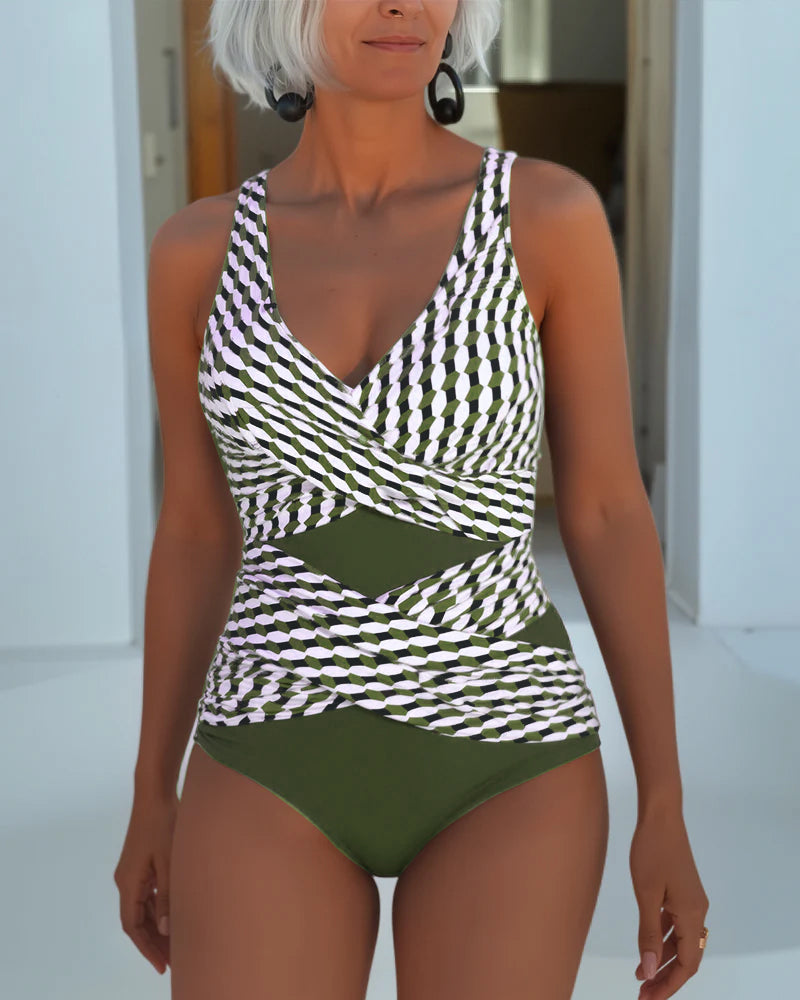 Ashley™ | Badpak met Cross Over Ontwerp voor Resort Casual Wear