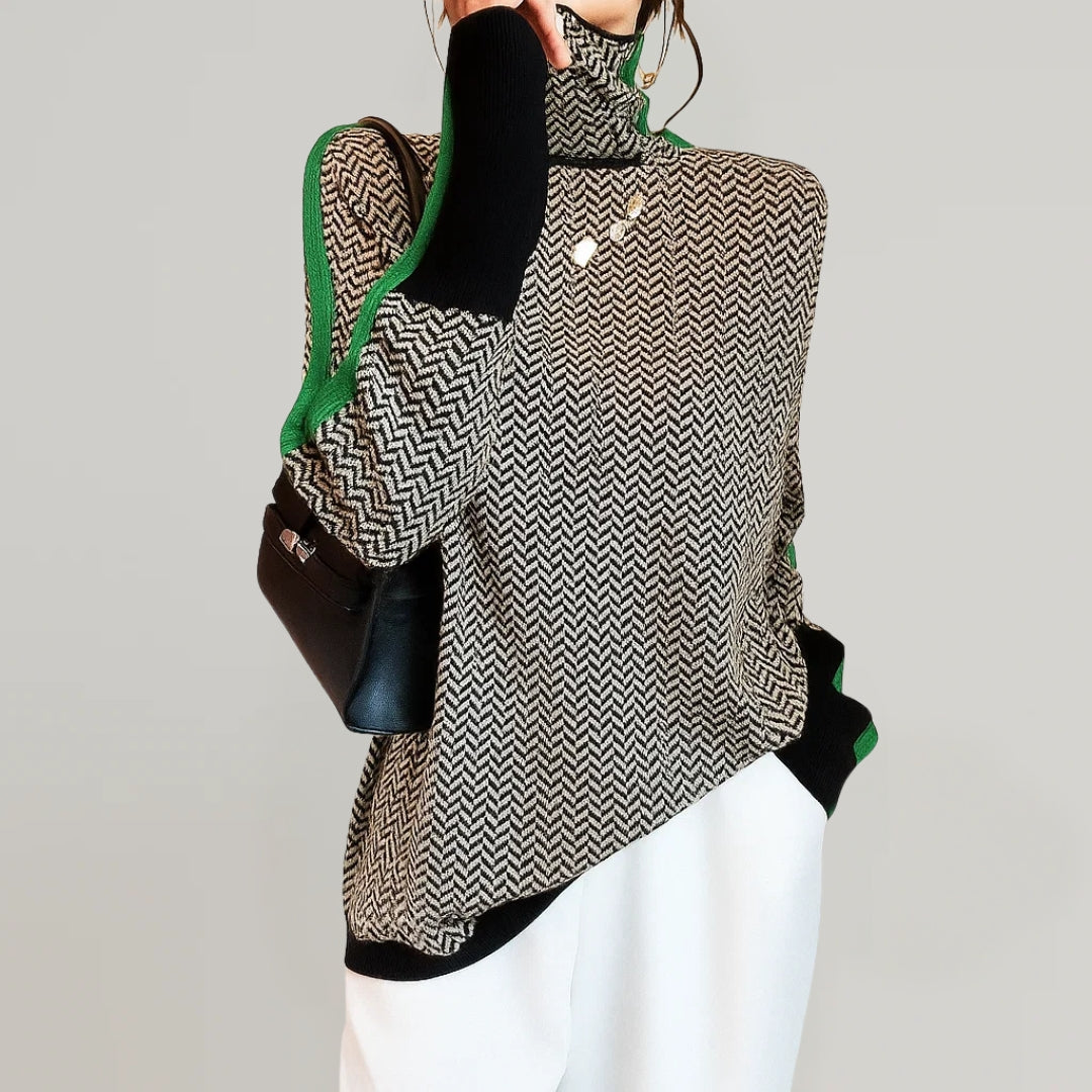 Martina | Pullover met Hoge Kraag