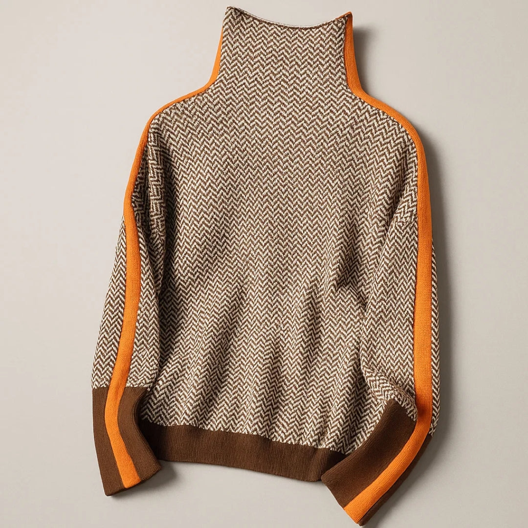 Martina | Pullover met Hoge Kraag