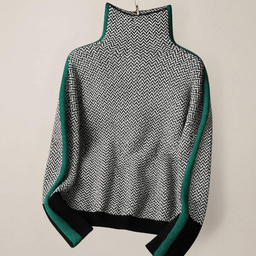 Martina | Pullover met Hoge Kraag