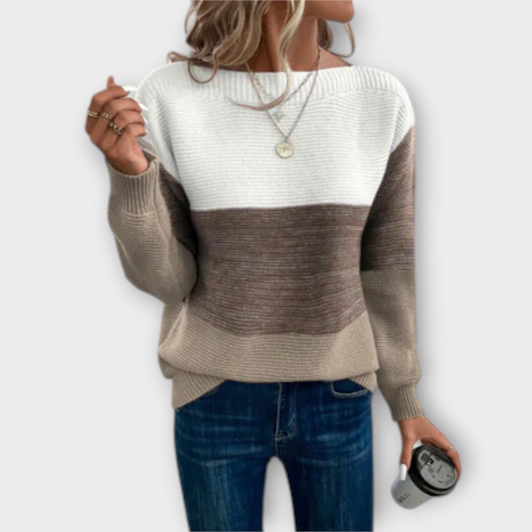 Ayda | Colorblocked Trui