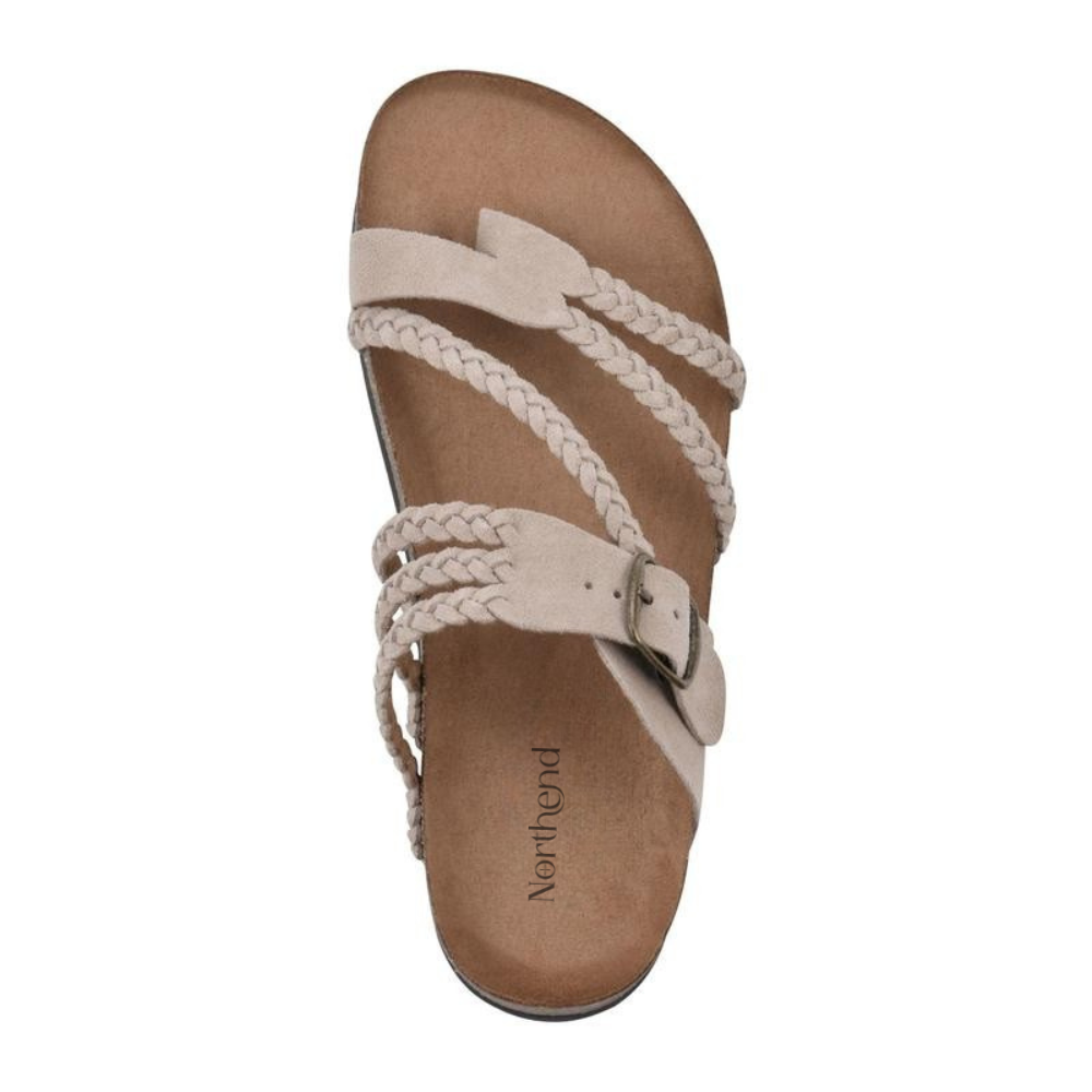 Hayleigh | Vlecht Kork Sandalen