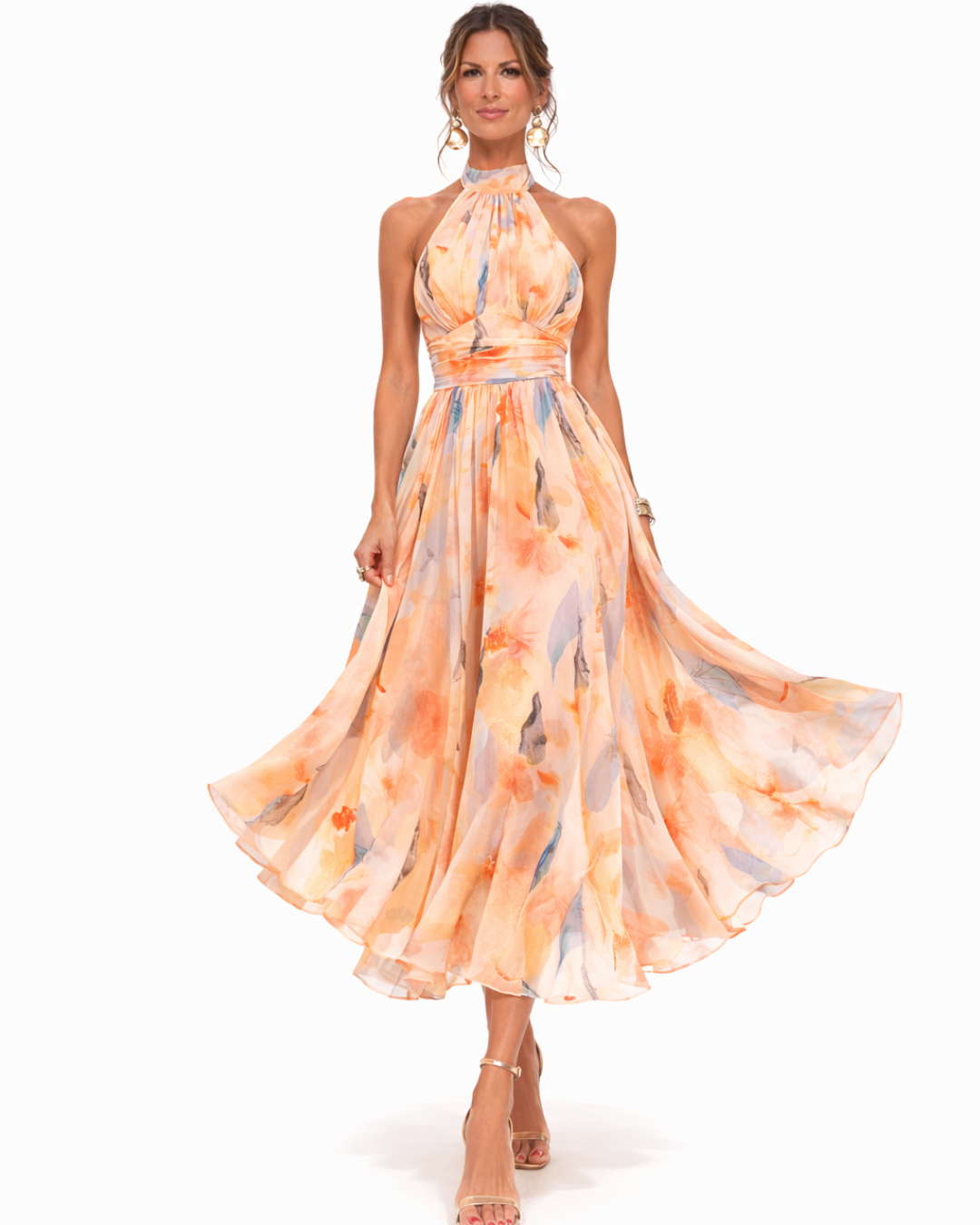 Halterjurk Aurora | Tijdloze elegantie in luxe satijn
