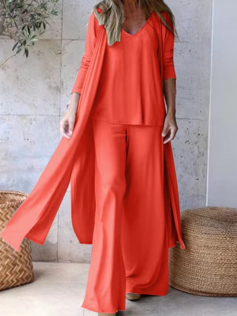 Effie™ | Slim casual gecoördineerde set.
