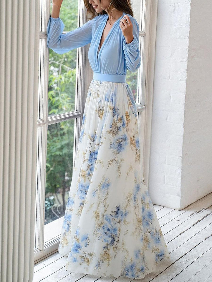 Maxi Bloemenjurk Pénélope | Tijdloze Elegantie van Maison Claire en Sylvie