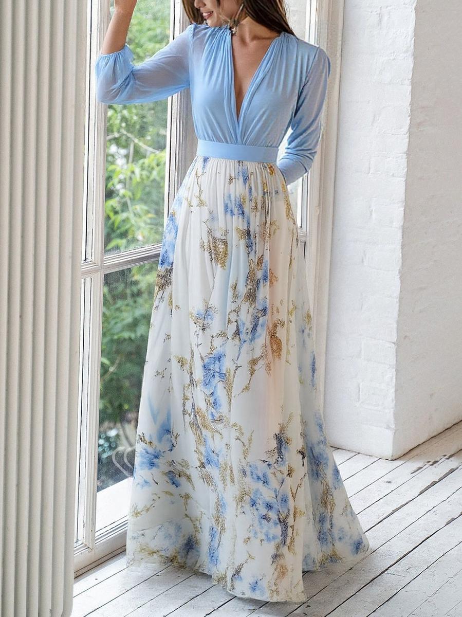 Maxi Bloemenjurk Pénélope | Tijdloze Elegantie van Maison Claire en Sylvie