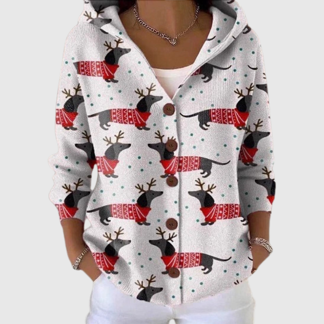Romée | Hoodie met dackelprint