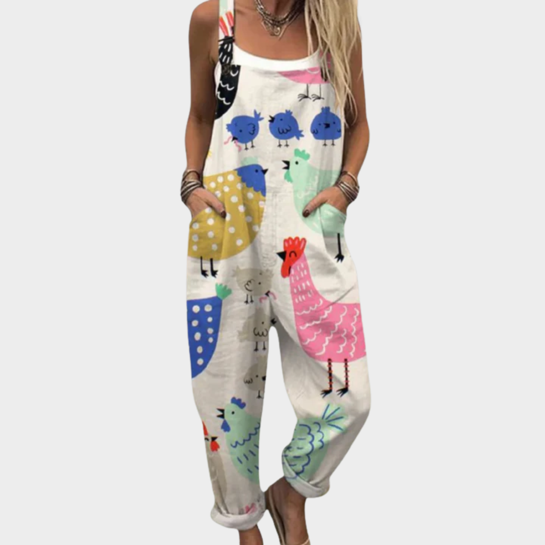 Myressa™ | Comfortabele bedrukte jumpsuit