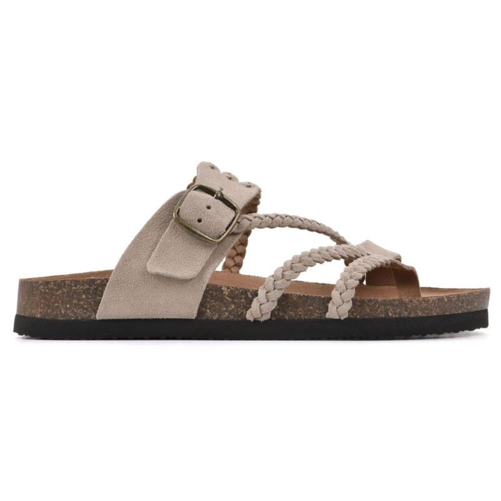 Hayleigh | Vlecht Kork Sandalen