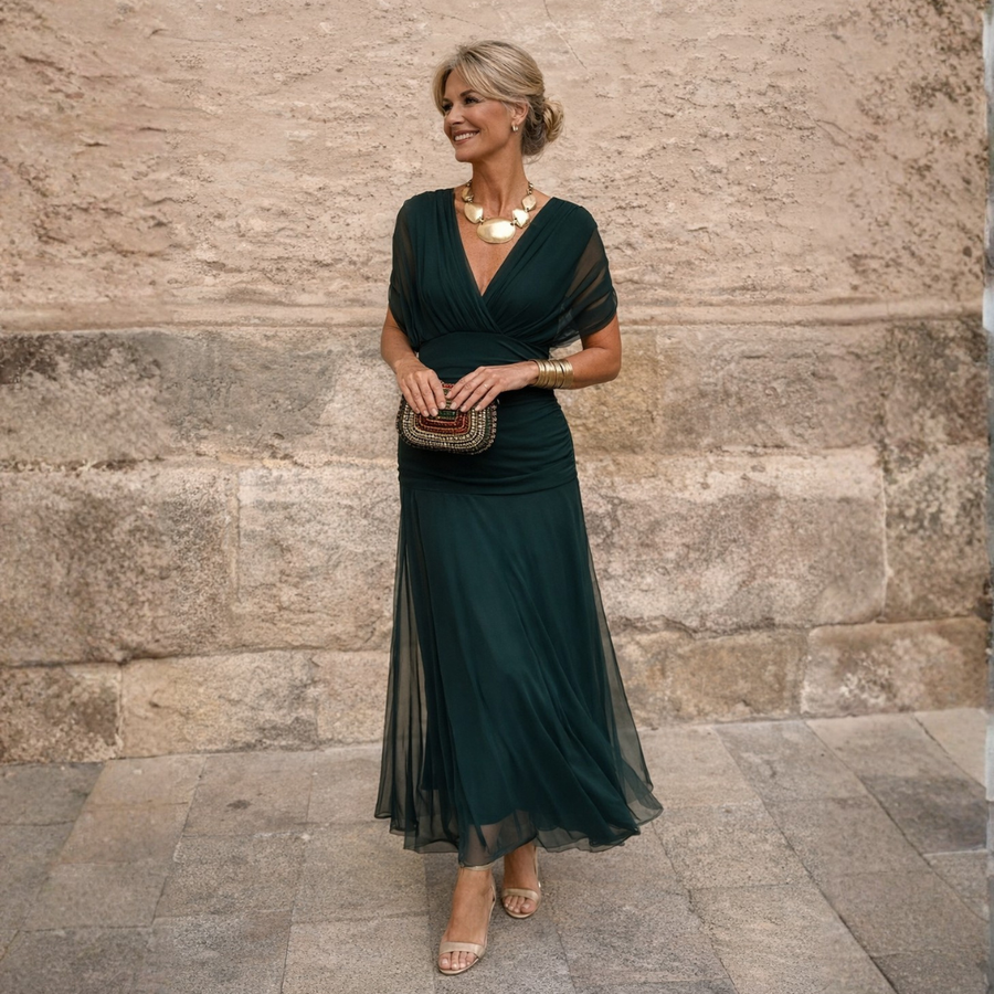 Liz | Off Shoulder Maxi Jurk