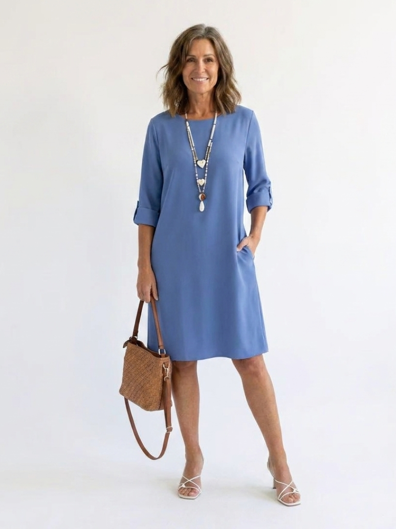 Cambrie™ | Everyday Comfort Midi Jurk