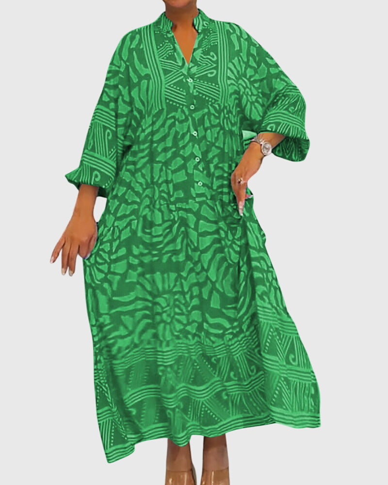 Mckinley™ | Maxi Jurk Met Elegante Print