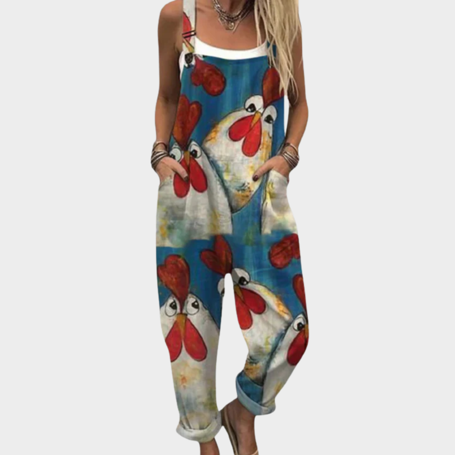 Syvarra™ | Comfortabele bedrukte jumpsuit