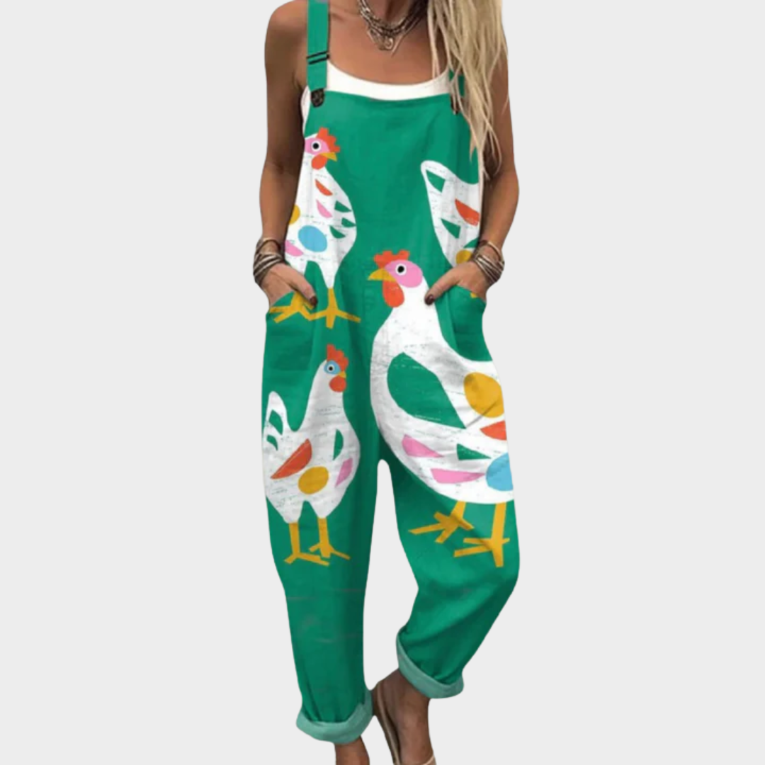 Helyssa™ | Comfortabele bedrukte jumpsuit