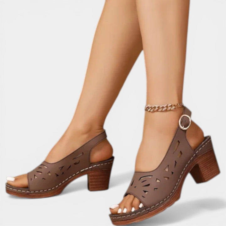 Dina | Orthopedische Lente Hak Sandalen
