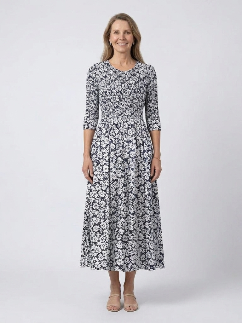 Violethia | Elegante Midi Jurk