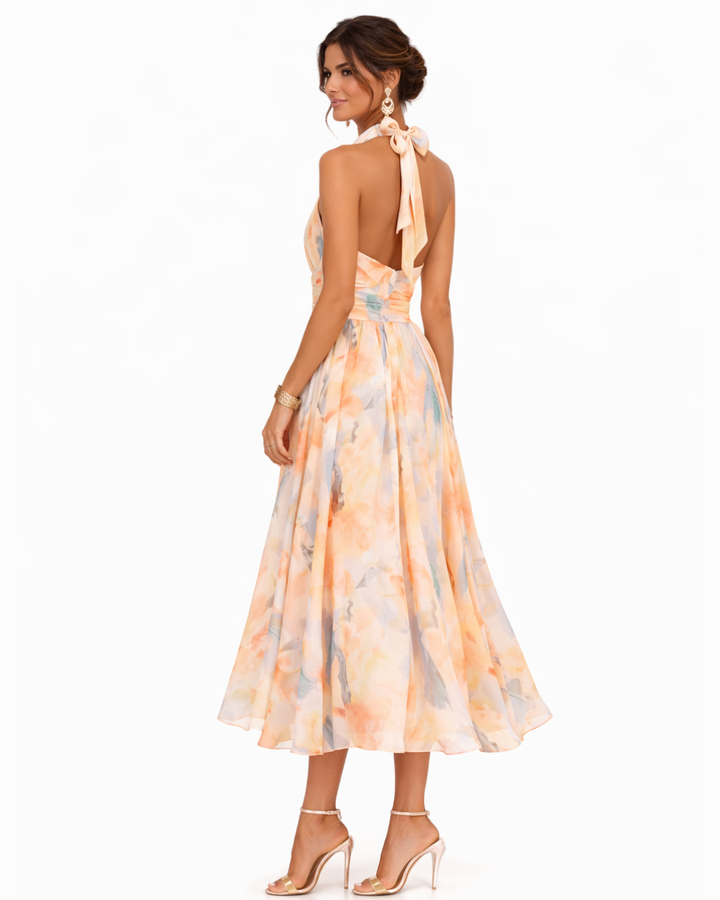Halterjurk Aurora | Tijdloze elegantie in luxe satijn