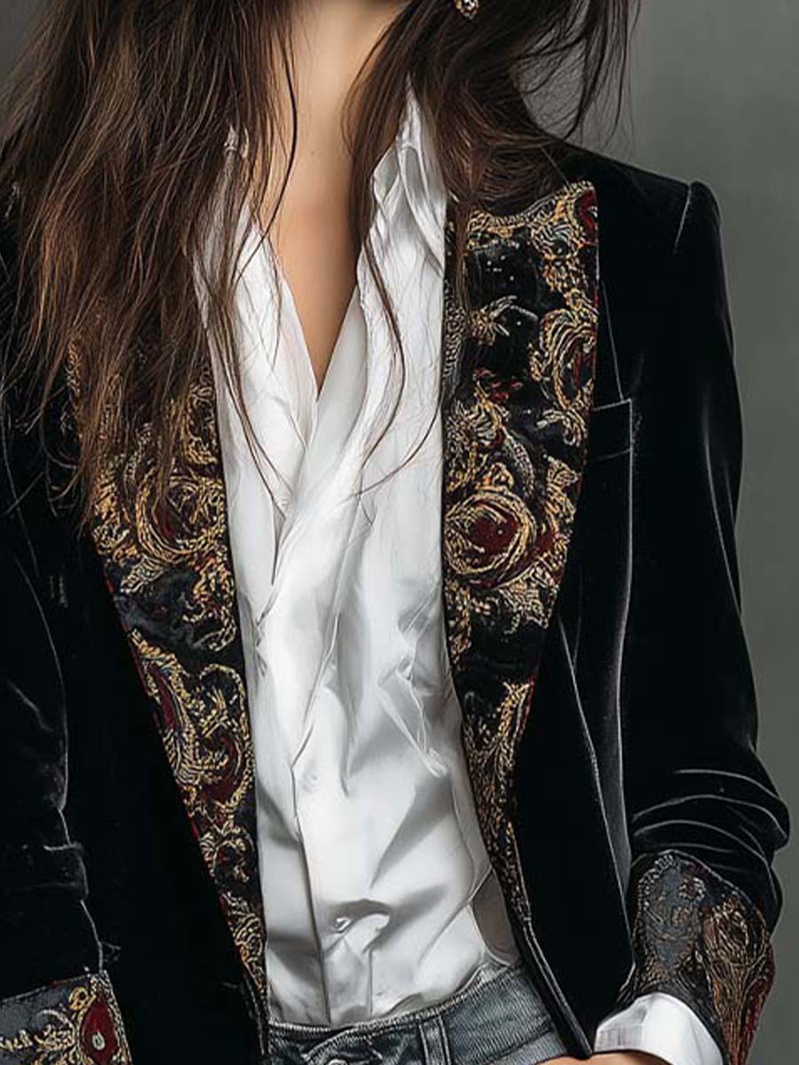 Btissam | Elegante Blazer met brokaat
