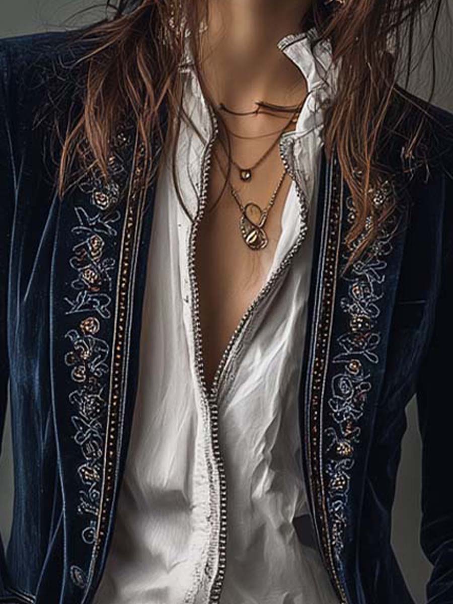 Dayenne | Elegante borduurde blazer